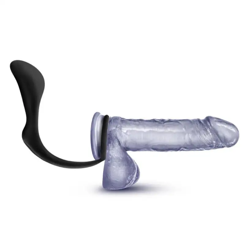 Anal Adventures - Platinum Anaal Plug Met Cockring - Zwart 6 Anal Adventures - Platinum Anaal Plug Met Cockring - Zwart - Afbeelding 4