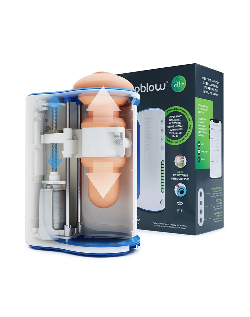 Autoblow - A.I.+ Machine Automatische Masturbator Met App Control, Voice Control En Meer! 4 Autoblow - A.I.+ Machine Automatische Masturbator Met App Control, Voice Control En Meer! - Afbeelding 2