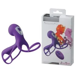BeauMents - Twosome Fun Vibrerende Cockring Met Clitoris Stimulator - Paars