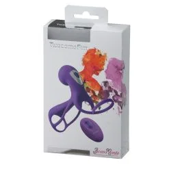 BeauMents - Twosome Fun Vibrerende Cockring Met Clitoris Stimulator - Paars -Cock & Ball Toys BeauMents Twosome Fun Vibrerende Cockring met Clitoris Stimulator paars 6