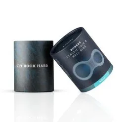 Boners - Siliconen Cockring En Ballstretcher - Zwart -Cock & Ball Toys Boners Siliconen Cockring En Ballstretcher Zwart 4