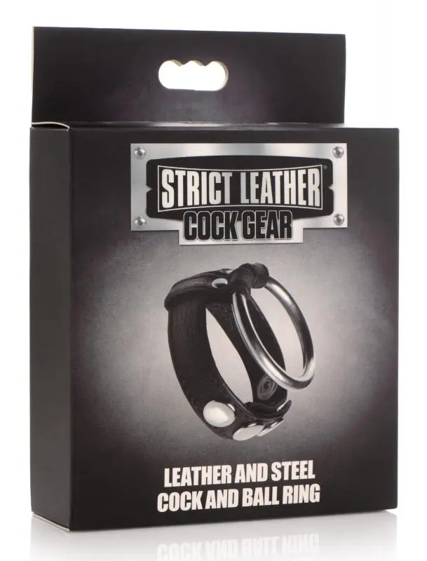 EDC Cock Gear Leren Cockring Met Metalen Ring 7 EDC Cock Gear Leren Cockring Met Metalen Ring - Afbeelding 5