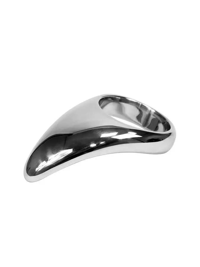 Rimba Bondage Play Cockring RVS Teardrop 5 Rimba Bondage Play Cockring RVS Teardrop - Afbeelding 3