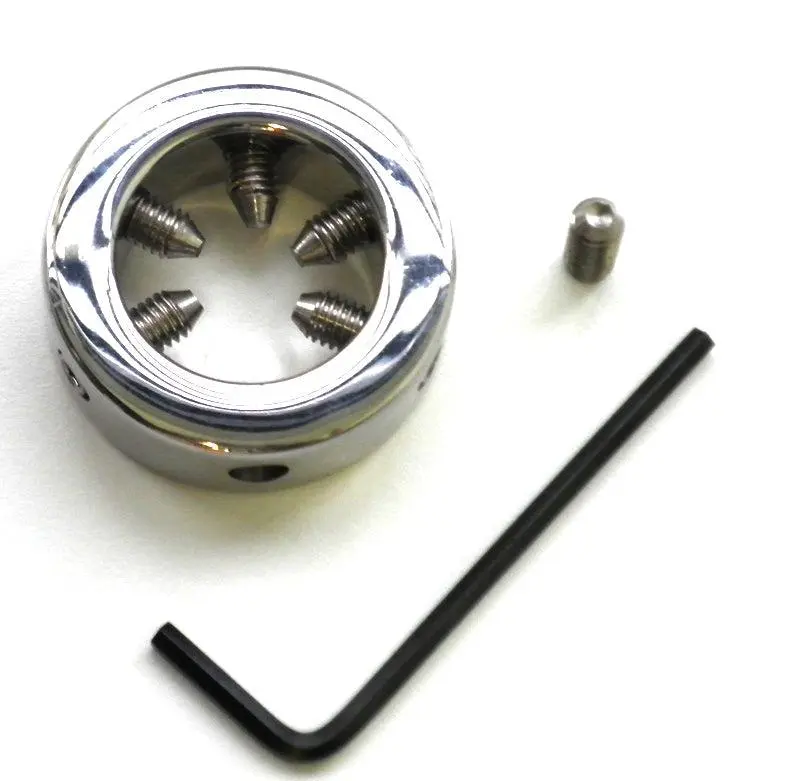 Kiotos Steel Cockring RVS Met Verstelbare Schroeven Aan De Binnenkant 4 Kiotos Steel Cockring RVS Met Verstelbare Schroeven Aan De Binnenkant - Afbeelding 2