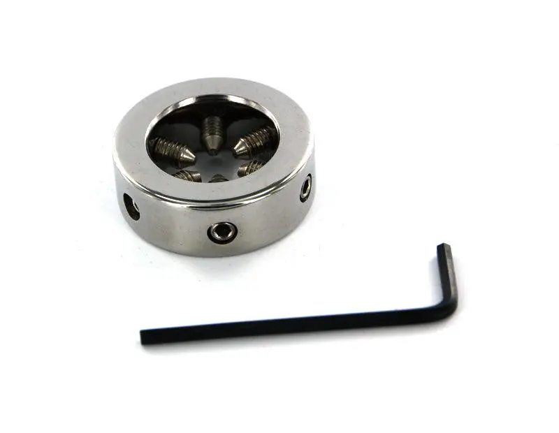 Kiotos Steel Cockring RVS Met Verstelbare Schroeven Aan De Binnenkant 6 Kiotos Steel Cockring RVS Met Verstelbare Schroeven Aan De Binnenkant - Afbeelding 4