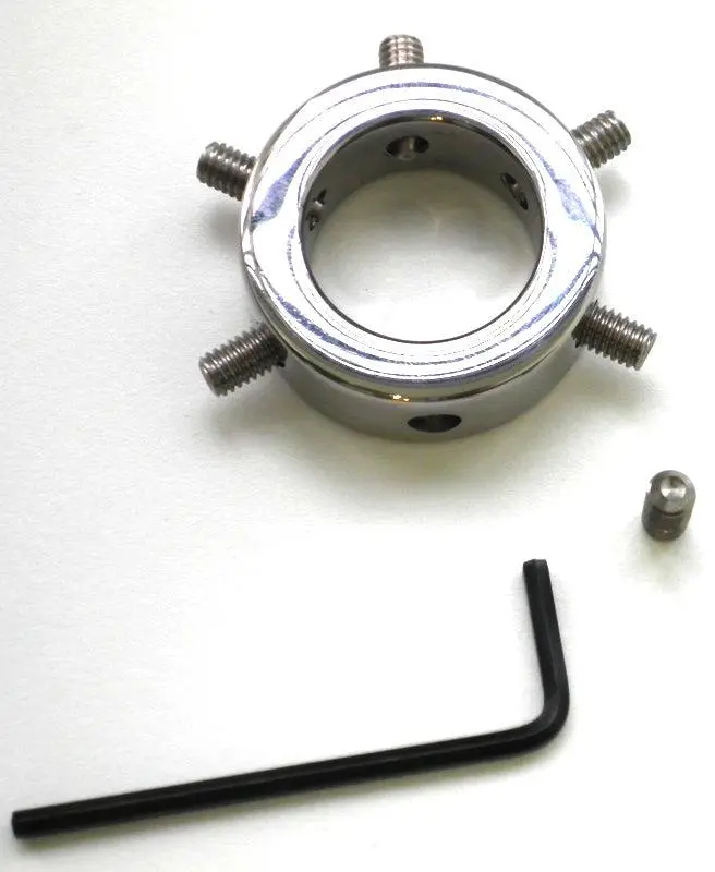 Kiotos Steel Cockring RVS Met Verstelbare Schroeven Aan De Binnenkant 7 Kiotos Steel Cockring RVS Met Verstelbare Schroeven Aan De Binnenkant - Afbeelding 5