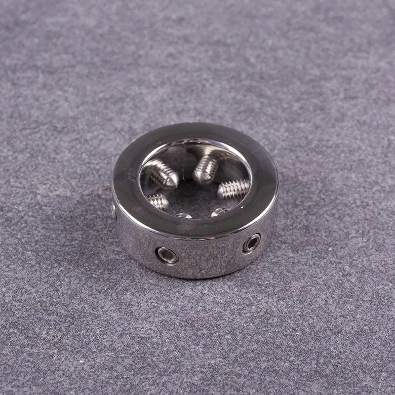 Kiotos Steel Cockring RVS Met Verstelbare Schroeven Aan De Binnenkant 8 Kiotos Steel Cockring RVS Met Verstelbare Schroeven Aan De Binnenkant - Afbeelding 6