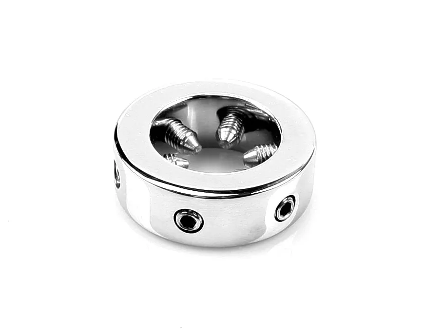 Kiotos Steel Cockring RVS Met Verstelbare Schroeven Aan De Binnenkant 3 Kiotos Steel Cockring RVS Met Verstelbare Schroeven Aan De Binnenkant