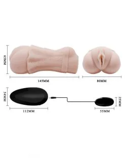 Crazy Bull Vibrerende Mini Vagina Masturbator -Cock & Ball Toys Crazy Bull Vibrerende Mini Vagina Masturbator 8
