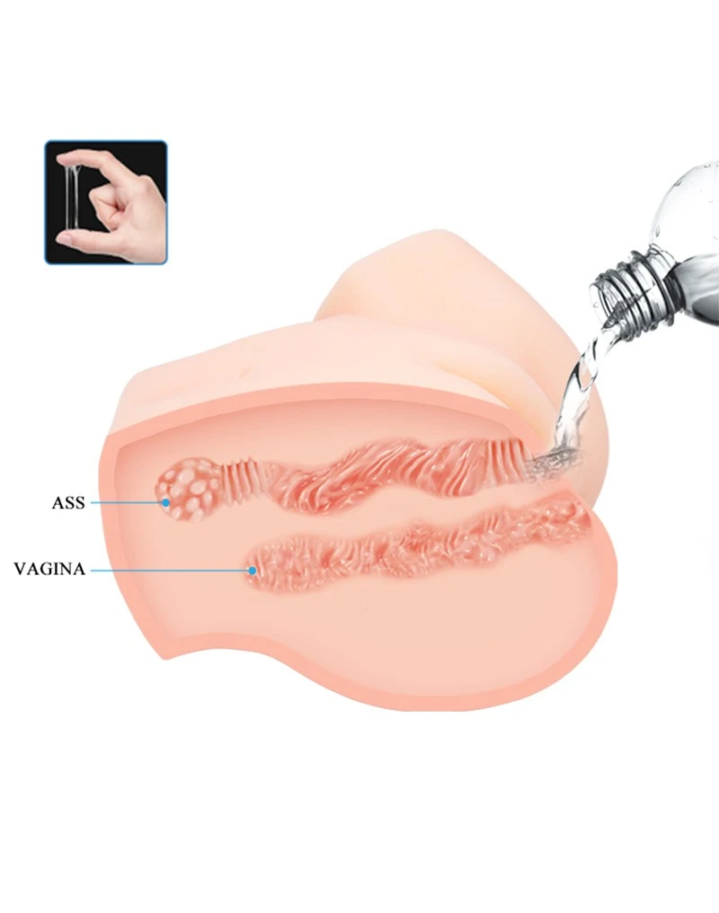 Crazy Bull Vibrerende Vagina & Ass Masturbator SAMANTHA - Lichte Huidskleur 7 Crazy Bull Vibrerende Vagina & Ass Masturbator SAMANTHA - Lichte Huidskleur - Afbeelding 5