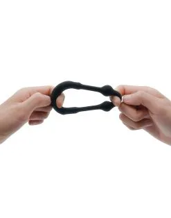 Dorcel - Siliconen Cockring Met Stimulerende Metalen Kogeltjes - Zwart -Cock & Ball Toys Dorcel Siliconen Cockring met Stimulerende Metalen Kogeltjes zwart 6