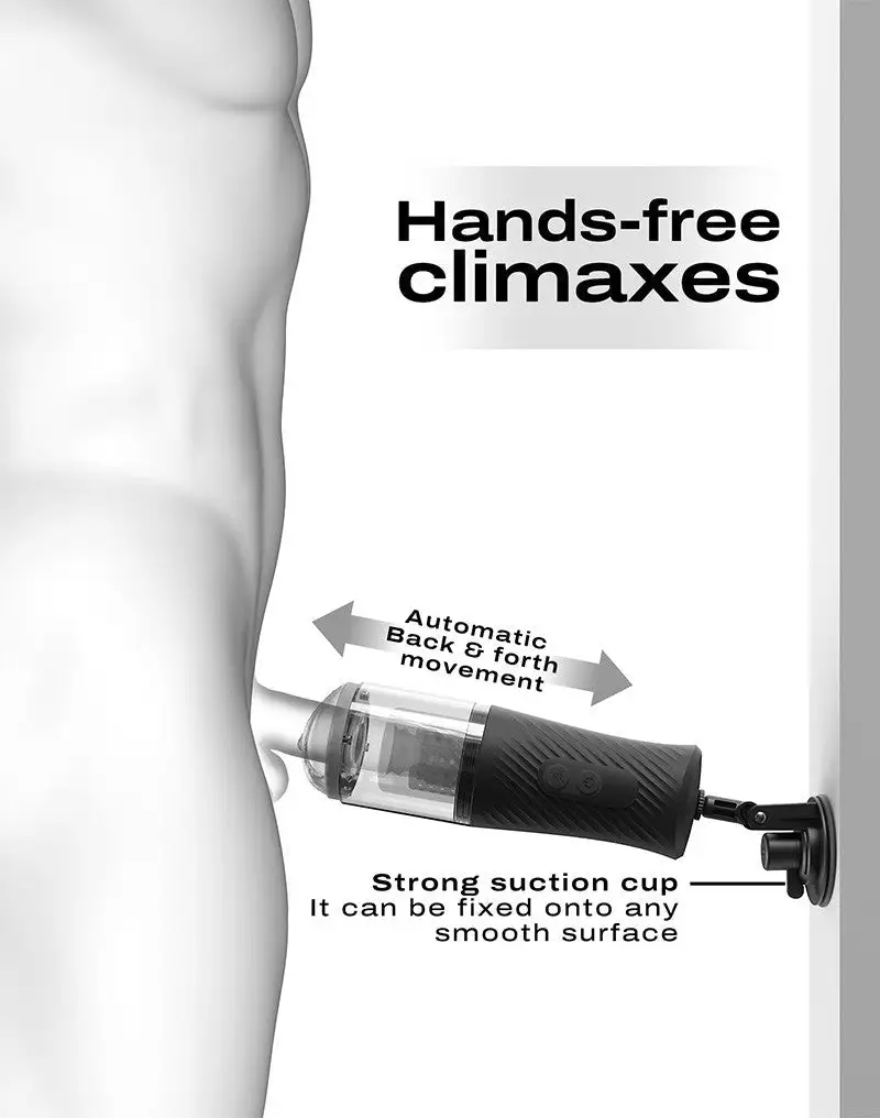 Dorcel - Thrust Blow - Automatische Stotende Masturbator - Zwart 10 Dorcel - Thrust Blow - Automatische Stotende Masturbator - Zwart - Afbeelding 8