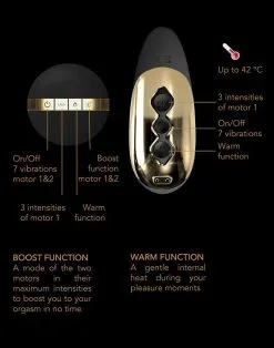 Dorcel - Verwarmende Prostaat Vibrator P-Finger Met Afstandsbediening - Zwart -Cock & Ball Toys Dorcel Verwarmende Prostaat Vibrator P FINGER met afstandsbediening zwart 7