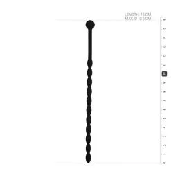 Sinner Gear Geribbelde Siliconen Dilator - Zwart -Cock & Ball Toys Geribbelde Siliconen Dilator Zwart 4