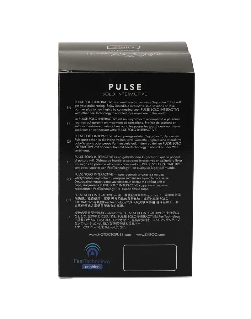 Kiiroo - & Hot Octopuss Pulse Solo Interactive Masturbator - Zwart 14 Kiiroo - & Hot Octopuss Pulse Solo Interactive Masturbator - Zwart - Afbeelding 12