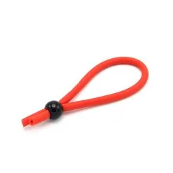 Kiotos - Siliconen Cockring Koordje The Strangler - Rood -Cock & Ball Toys Kiotos Siliconen Cockring Koordje The Strangler Rood 3