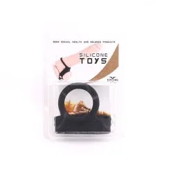 Kiotos Siliconen Tri-snap Cockring Met Balzak Bandje - Large -Cock & Ball Toys Kiotos Siliconen tri snap cockring met balzak bandje large 3