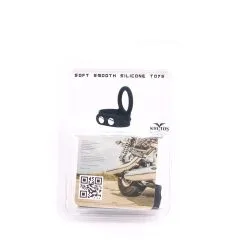 Kiotos Siliconen Tri-snap Cockring Met Balzak Bandje - Large -Cock & Ball Toys Kiotos Siliconen tri snap cockring met balzak bandje large 4