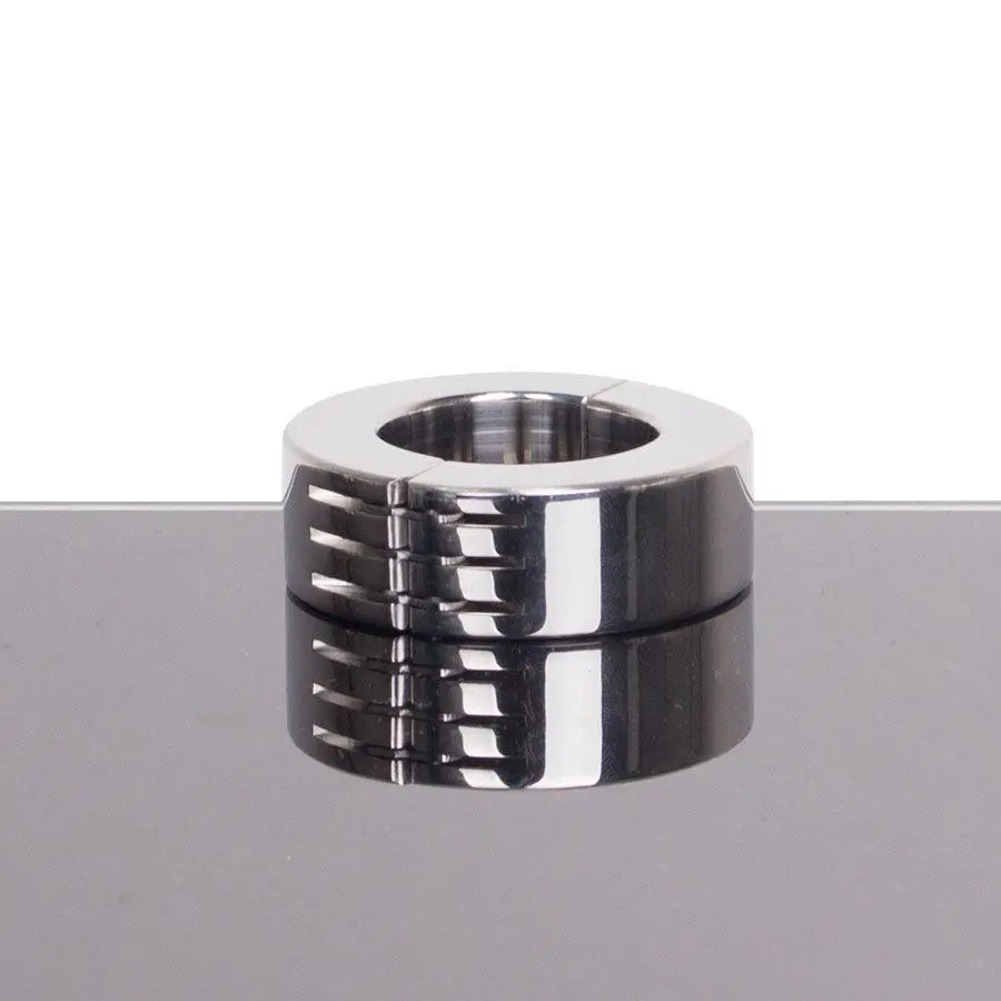 Kiotos Steel - Ballstretcher RVS Met Groeven Scharnierend 20 Mm Hoog Ø 35 Mm 4 Kiotos Steel - Ballstretcher RVS Met Groeven Scharnierend 20 Mm Hoog Ø 35 Mm - Afbeelding 2