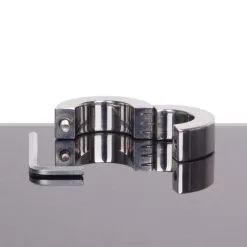 Kiotos Steel - Ballstretcher RVS Met Groeven Scharnierend 20 Mm Hoog Ø 35 Mm