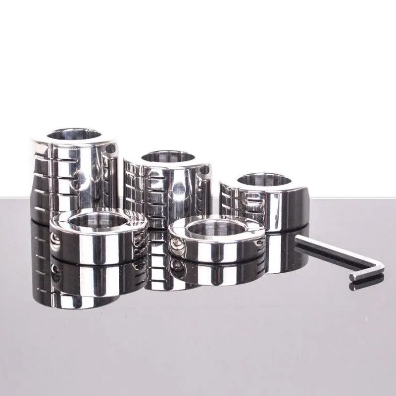 Kiotos Steel - Ballstretcher RVS Met Groeven Scharnierend 20 Mm Hoog Ø 35 Mm 6 Kiotos Steel - Ballstretcher RVS Met Groeven Scharnierend 20 Mm Hoog Ø 35 Mm - Afbeelding 4