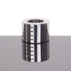 Kiotos Steel - Ballstretcher RVS Met Groeven Scharnierend 42 Mm Hoog Ø 35 Mm