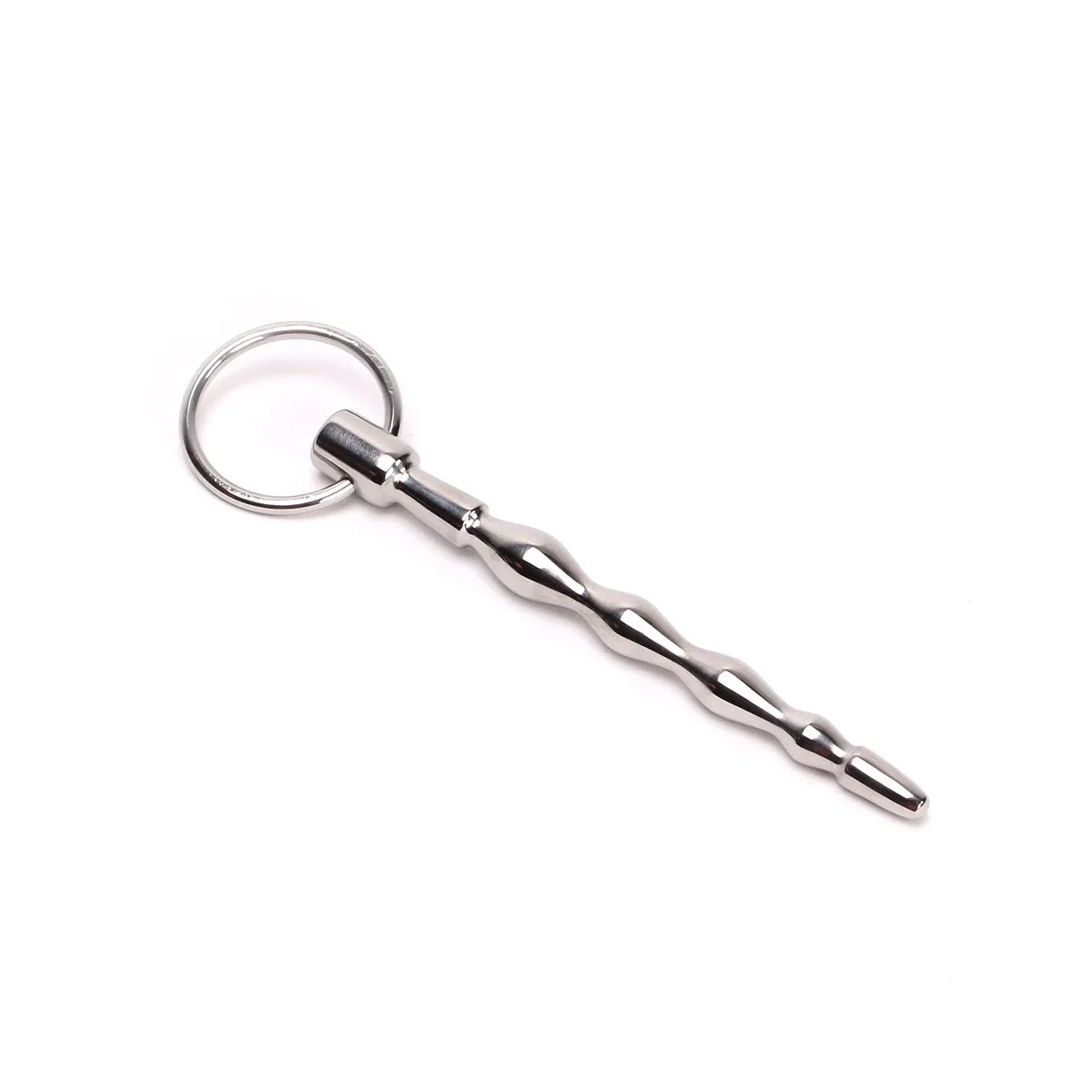 Kiotos Steel - Dipstick - Penis Stick De Luxe - Met Druppelvormige Ribbels En Trekring 3 Kiotos Steel - Dipstick - Penis Stick De Luxe - Met Druppelvormige Ribbels En Trekring