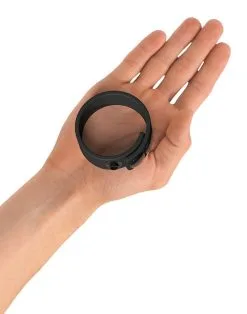 Love To Love - Hero Verstelbare Siliconen Cockring - Zwart -Cock & Ball Toys Love to Love Hero Verstelbare Siliconen Cockring zwart 8