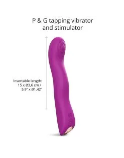 Love To Love - P-spot & G-spot Vibrator Swap Met TApping Functie - Dieproze -Cock & Ball Toys Love to Love P spot G spot Vibrator SWAP met tapping functie dieproze 3