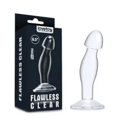 Lovetoy - Flawless Transparante Prostaat Plug 16.5 Cm