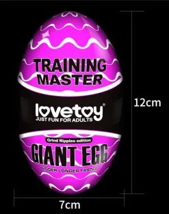 Lovetoy - Giant Egg Masturbator Ei - Paars -Cock & Ball Toys Lovetoy Giant Egg Masturbator Ei paars 8