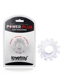 Lovetoy - Powerplus Flexibele Cockring Tandwiel Groot - Transparant