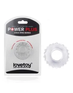 Lovetoy - Powerplus Flexibele Cockring Tandwiel - Transparant