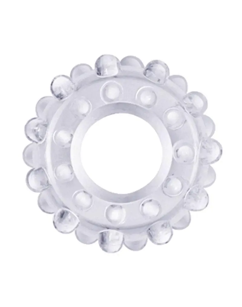 Lovetoy - Powerplus Flexibele Cockring Nopjes - Transparant 4 Lovetoy - Powerplus Flexibele Cockring Nopjes - Transparant - Afbeelding 2