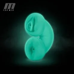M For Men Soft And Wet Double Trouble Masturbator - Glow In The Dark