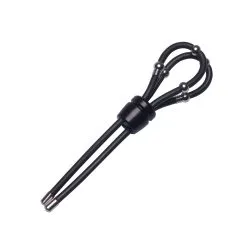 Malesation Double Loop Granate Single - Verstelbare Cockringen En Ball Stretcher - Zwart -Cock & Ball Toys Malesation Double Loop Granate Single verstelbare cockringen en ball stretcher zwart 2