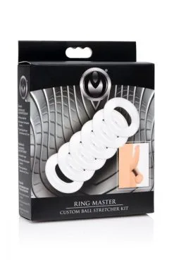EDC Master Series - Ring Master Ballstretcher Set - Transparant -Cock & Ball Toys Master Series Ring Master Ballstretcher Set transparant 3