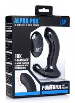 Alpha-Pro P-Massage Prostaat Vibrator Met Roterende Kraal -Cock & Ball Toys P Massage Prostaat Vibrator Met Roterende Kraal 3
