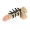 Rimba Bondage Play Penis Koker Met Leren Riempjes - Verstelbaar -Cock & Ball Toys Penis koker met leren riempjes verstelbaar