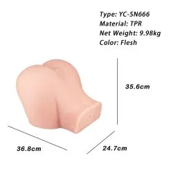 Perfect Toys - Masturbator Large Double Hole L Van Bijna 10 Kg! - Lichte Huidskleur -Cock & Ball Toys Perfect Toys Masturbator Large Double Hole L van bijna 10 kg lichte huidskleur 8