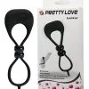 Pretty Love - Locker Vibrerende Cockring - Zwart -Cock & Ball Toys Pretty Love Locker Vibrerende Cockring zwart