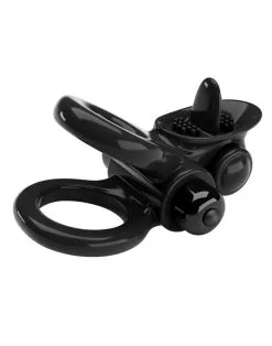 Pretty Love - Passionate Ring Vibrerende Cockring - Zwart -Cock & Ball Toys Pretty Love Passionate Ring Vibrerende Cockring Zwart 5