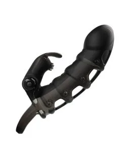 Pretty Love - Penis Sleeve Met Rabbit Clitoris Stimulator Cuper - Zwart 16 Pretty Love - Penis Sleeve Met Rabbit Clitoris Stimulator Cuper - Zwart -Cock & Ball Toys Pretty Love Penis Sleeve met Rabbit Clitoris Stimulator CUPER zwart 7