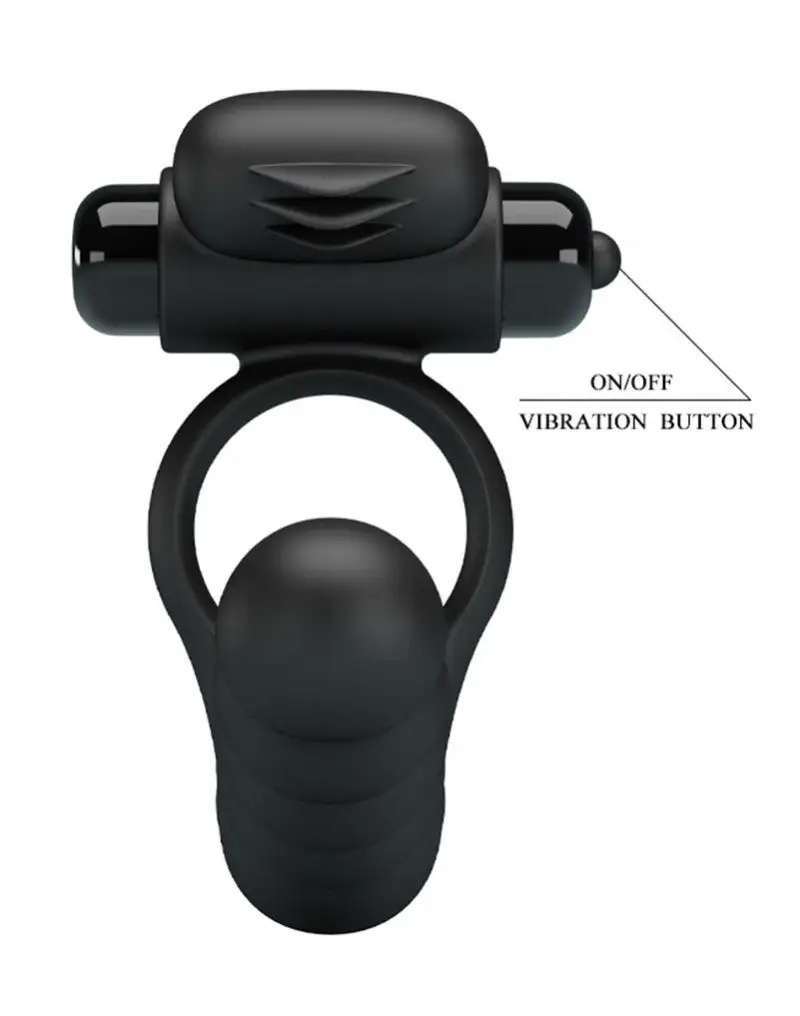 Pretty Love - Penis Vibrerende Cockring Met Buttplug Hercules - Zwart 10 Pretty Love - Penis Vibrerende Cockring Met Buttplug Hercules - Zwart - Afbeelding 8