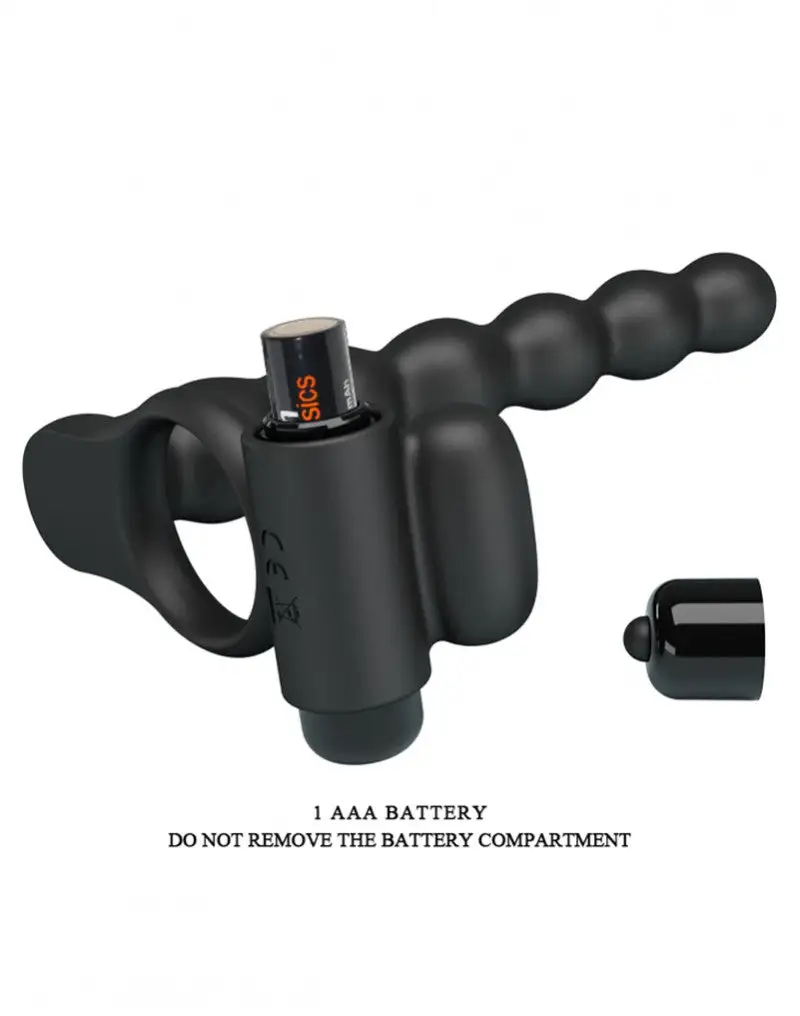 Pretty Love - Penis Vibrerende Cockring Met Buttplug Hercules - Zwart 11 Pretty Love - Penis Vibrerende Cockring Met Buttplug Hercules - Zwart - Afbeelding 9