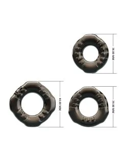 Pretty Love - Yvonne - Set Van 3 Rekbare Cockringen - Zwart Transparant 11 Pretty Love - Yvonne - Set Van 3 Rekbare Cockringen - Zwart Transparant -Cock & Ball Toys Pretty Love Yvonne Set Van 3 Rekbare Cockringen Zwart Transparant 3