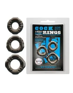 Pretty Love - Yvonne - Set Van 3 Rekbare Cockringen - Zwart Transparant 12 Pretty Love - Yvonne - Set Van 3 Rekbare Cockringen - Zwart Transparant -Cock & Ball Toys Pretty Love Yvonne Set Van 3 Rekbare Cockringen Zwart Transparant 4