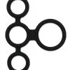 Rimba Latex Play - Quatro Cockring En Ball Splitter - Zwart 2 Rimba Latex Play - Quatro Cockring En Ball Splitter - Zwart -Cock & Ball Toys Rimba Latex Play Quatro Cockring en Ball Splitter zwart
