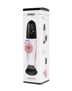 RIMBA TOYS Rimba P Pump PP05 Elektronische Penispomp Met Vagina Sleeve - Zwart -Cock & Ball Toys Rimba P Pump PP05 Elektronische Penispomp met Vagina Sleeve Zwart 3