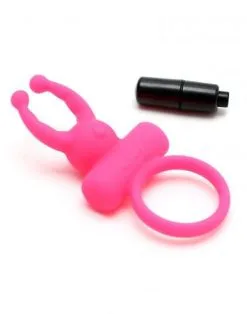 RIMBA TOYS Rimba Rome Vibrerende Cockring Met Clitoris Stimulatie - Roze -Cock & Ball Toys Rimba Rome vibrerende cockring met clitoris stimulatie roze 4